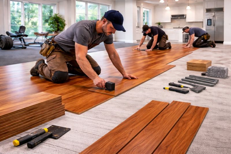 Cherry Floor Installation in Lewes, DE