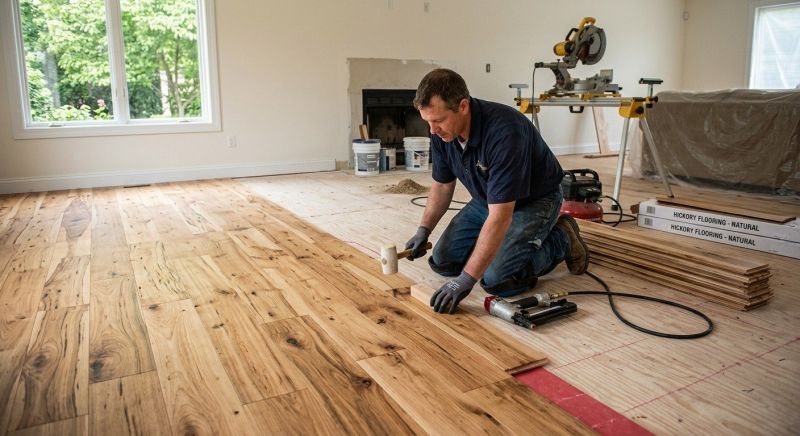 Hickory Floor Installation in Lewes, DE