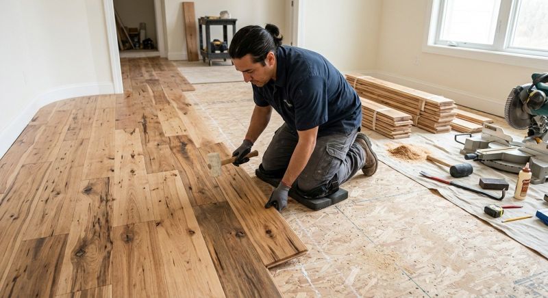 Hickory Floor Installation in Lewes, DE