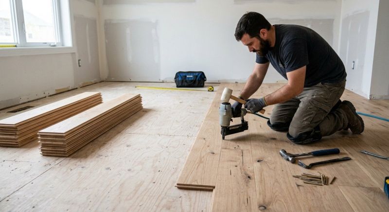 Oak Floor Installation in Bethany Beach, DE
