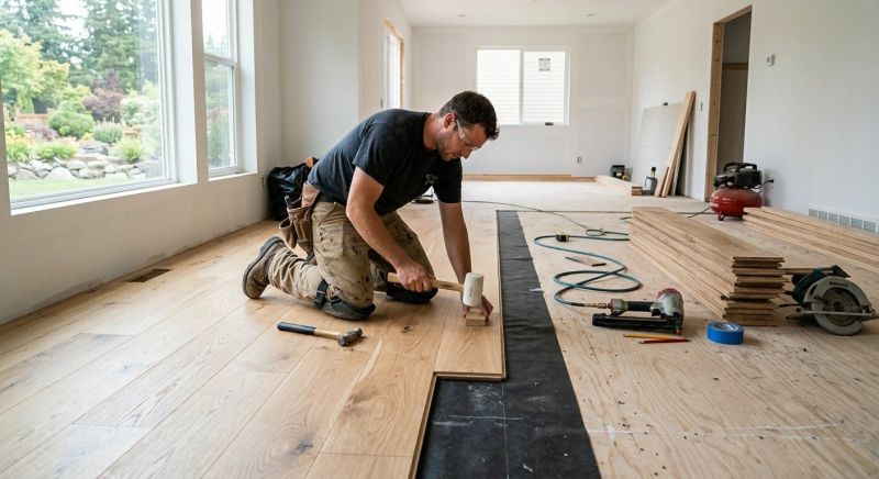 Oak Floor Installation in Bridgeville, DE