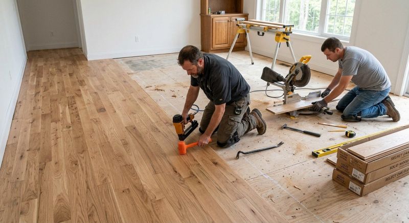 Oak Floor Installation in Georgetown, DE