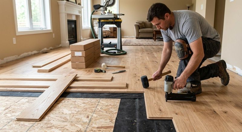 Oak Floor Installation in Lewes, DE