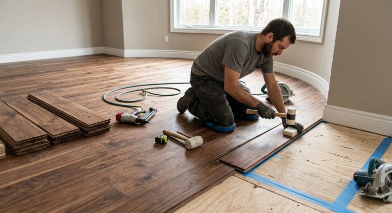 Walnut Flooring Installation in Lewes, DE