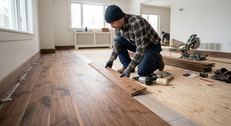 Walnut Flooring Installation in Lewes, DE