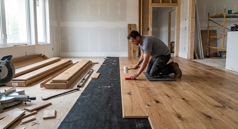 Wide Plank Floor Installation in Lewes, DE